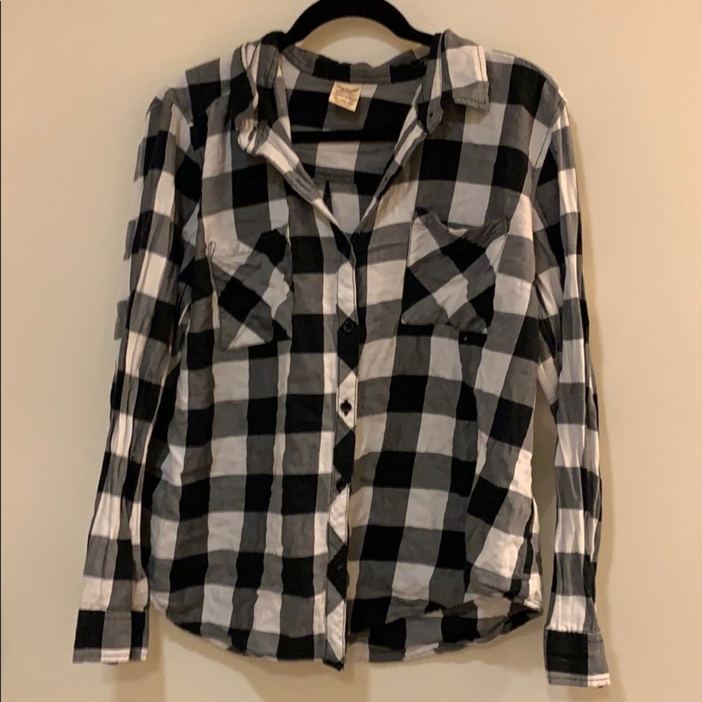 Black and white flannel